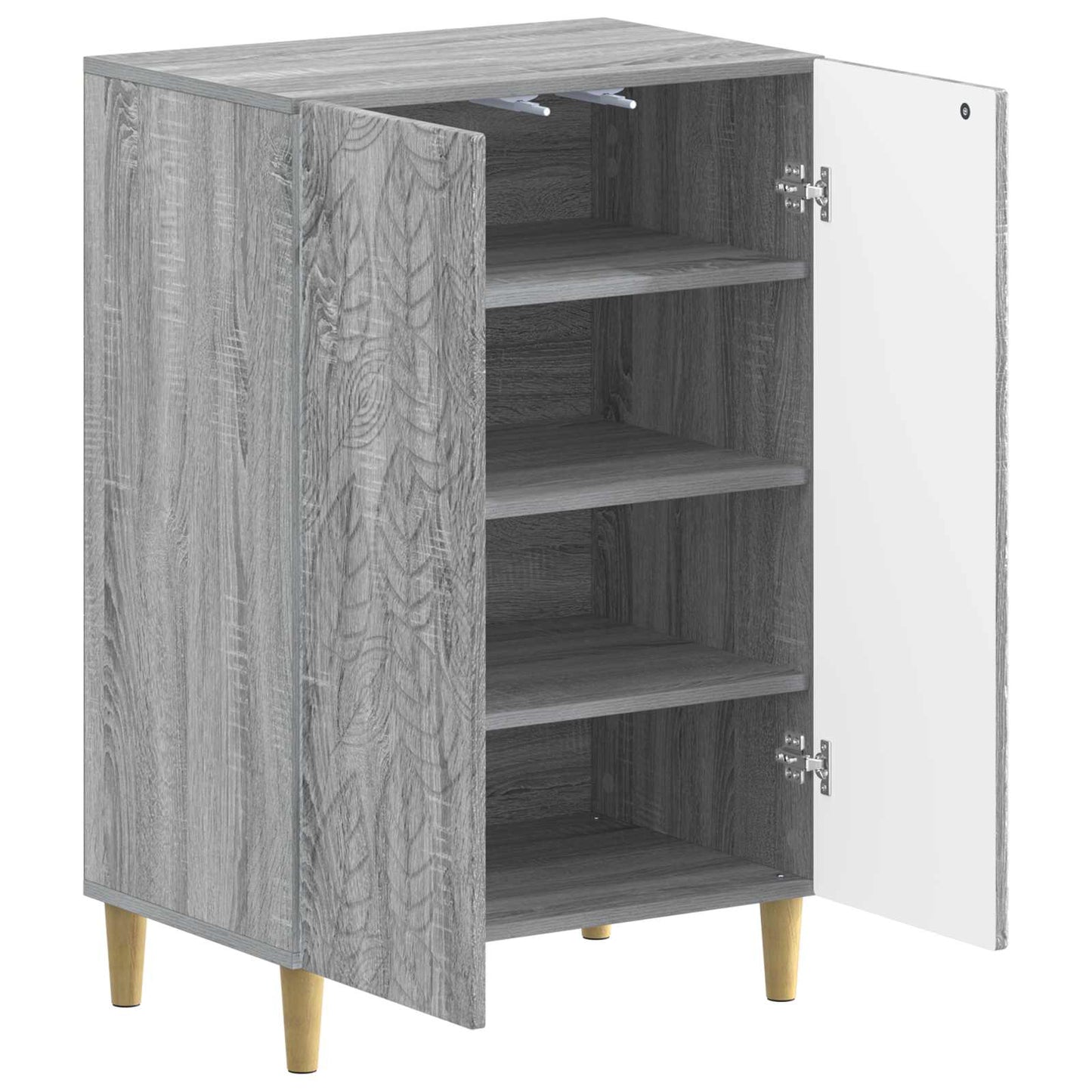 Sko Skap DELFT 59,5 x 39,5 x 90 cm Konstruert tre Grå Sonoma