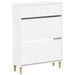 Sko Skap DELFT 78 x 24 x 103 cm Konstruert tre Hvit
