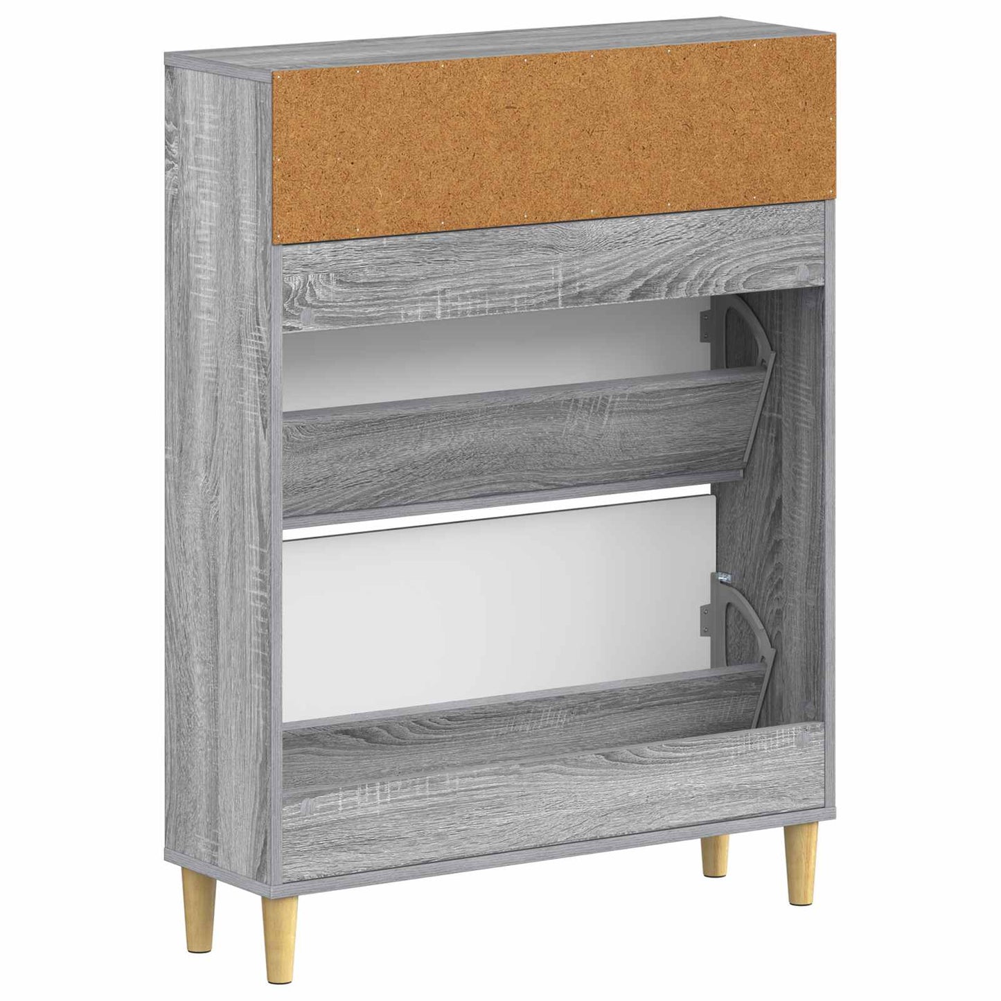 Sko Skap DELFT 78 x 24 x 103 cm Konstruert tre Grå Sonoma