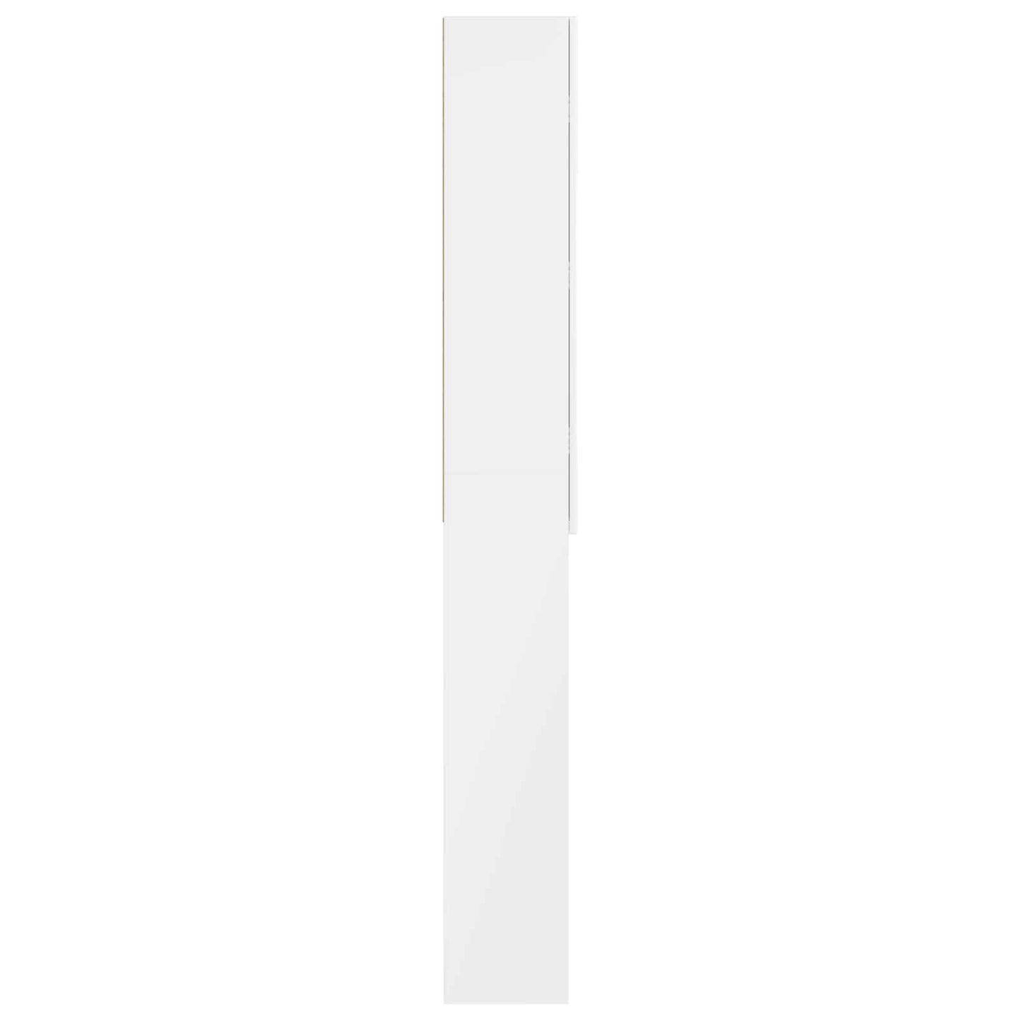 Toalett skap DELFT Høgglans hvit 66 x 25,5 x 190 cm