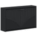 Vegghengt skoskap HOORN 71 x 17 x 43 cm Konstruert tre Svart