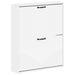 Vegghengt skoskap HOORN 71 x 17 x 86 cm Konstruert tre Hvit