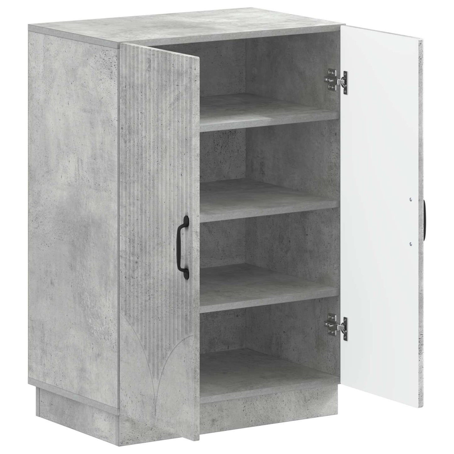 Sko Skap HOORN 59,5 x 39,5 x 87 cm Konstruert tre Betonggrå