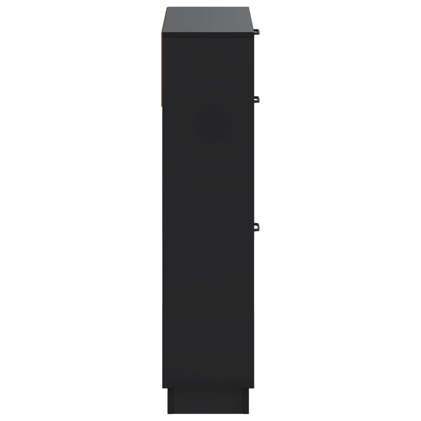 Sko Skap HOORN 78 x 24 x 100 cm Konstruert tre Svart