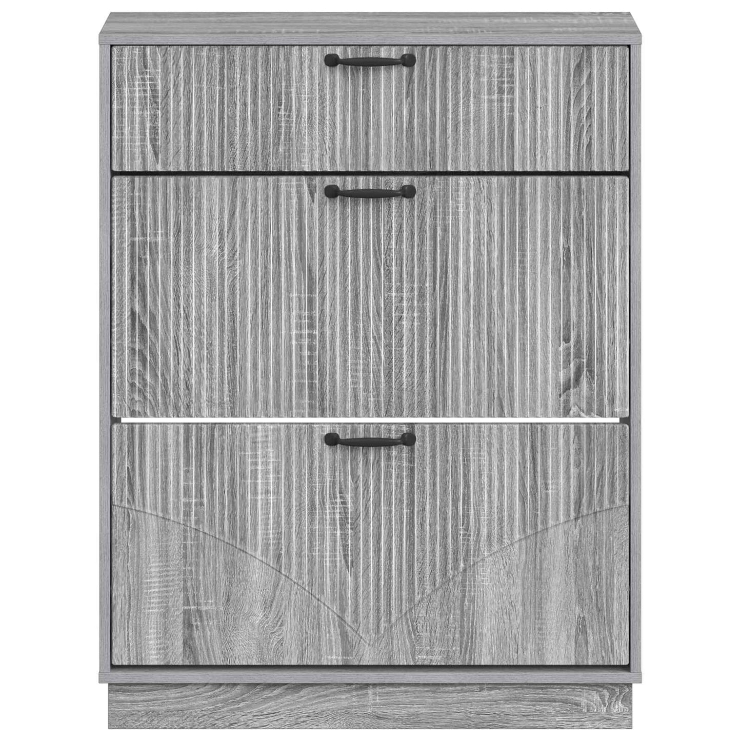 Sko Skap HOORN 78 x 24 x 100 cm Konstruert tre Grå Sonoma