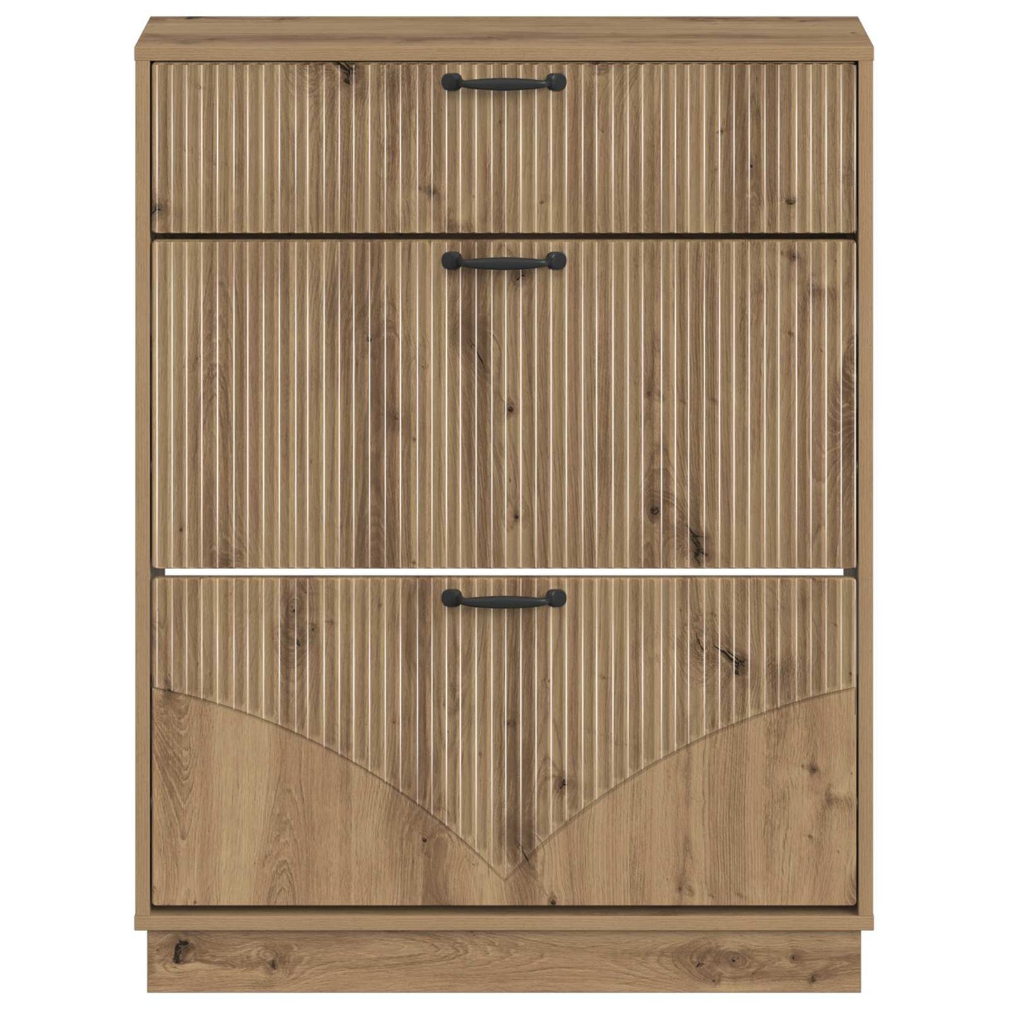 Sko Skap HOORN 78 x 24 x 100 cm Konstruert tre Artisan eik
