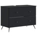 Baderomsvaskeskap BREDA Svart 82 x 41 x 59 cm Konstruert tre