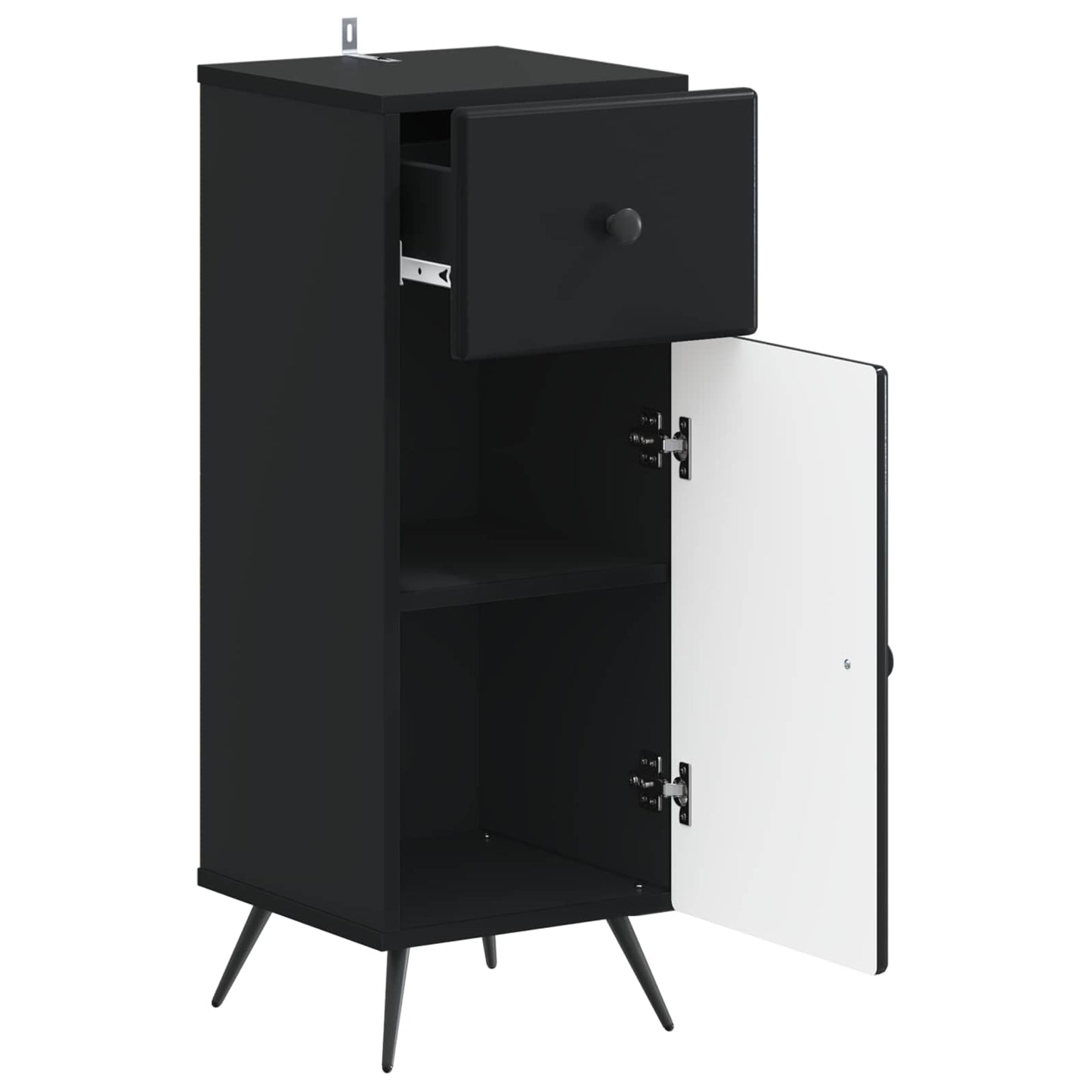 Baderom Oppbevaringsskap BREDA Svart 30 x 31 x 80 cm