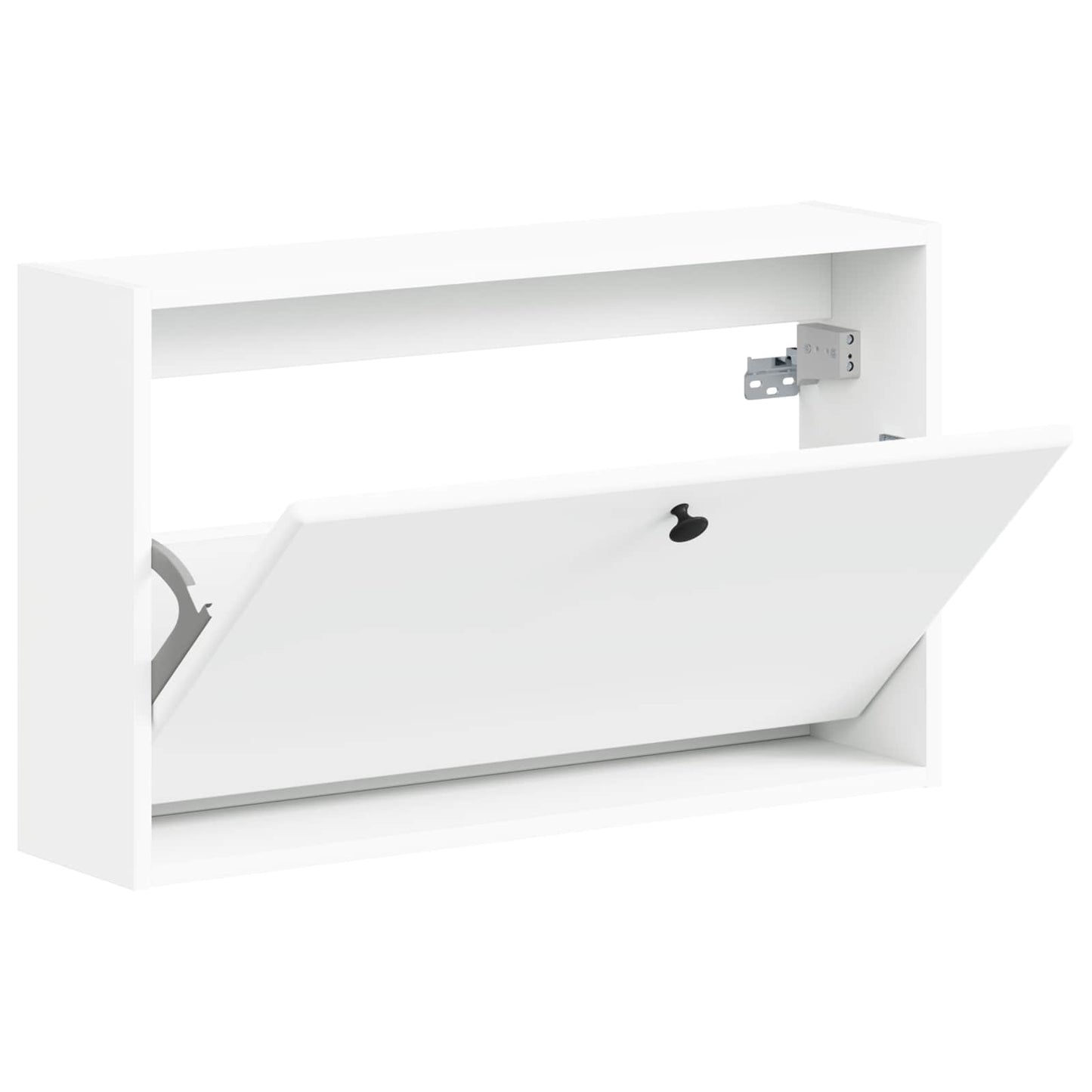 Vegghengt skoskap BREDA 71 x 17 x 43 cm Konstruert tre Hvit