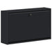 Vegghengt skoskap BREDA 71 x 17 x 43 cm Konstruert tre Svart