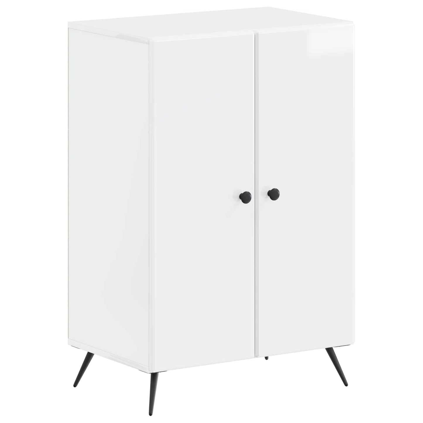 Sko Skap BREDA 59,5 x 39,5 x 90 cm Konstruert tre Høgglans hvit