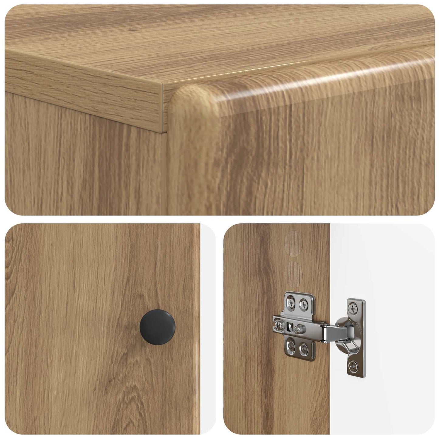 Sko Skap BREDA 59,5 x 39,5 x 90 cm Konstruert tre Artisan eik