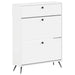 Sko Skap BREDA 78 x 24 x 103 cm Konstruert tre Hvit