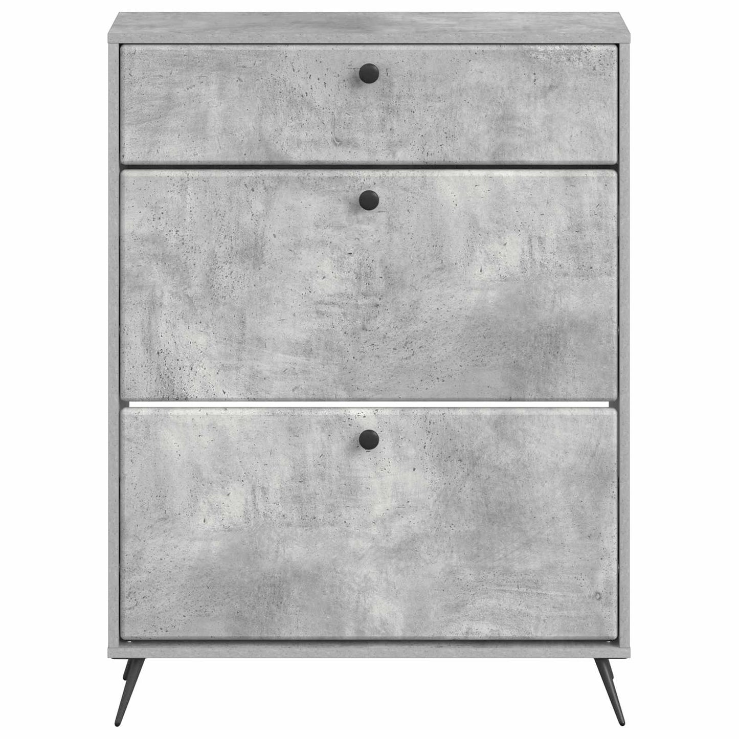Sko Skap BREDA 78 x 24 x 103 cm Konstruert tre Betonggrå