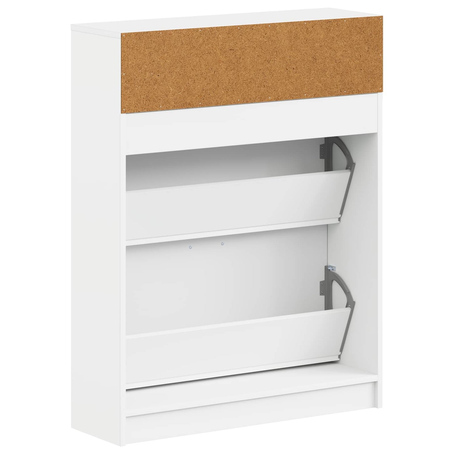 Sko Skap UTRECHT 78 x 24 x 100 cm Konstruert tre Hvit