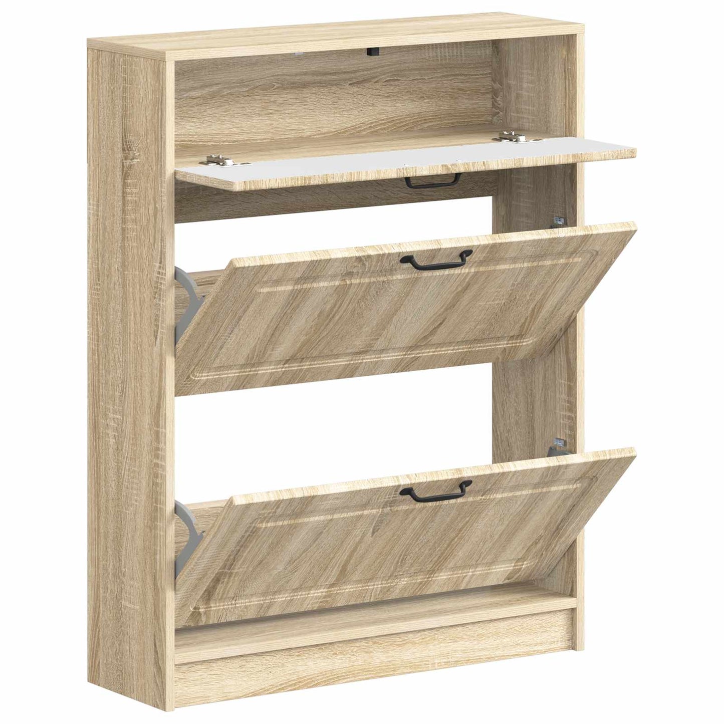 Sko Skap UTRECHT 78 x 24 x 100 cm Konstruert tre Sonoma eik