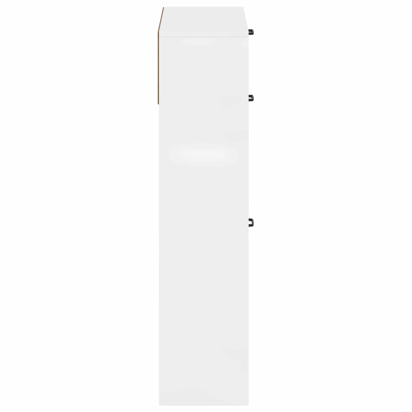 Sko Skap UTRECHT 78 x 24 x 100 cm Konstruert tre Høgglans hvit
