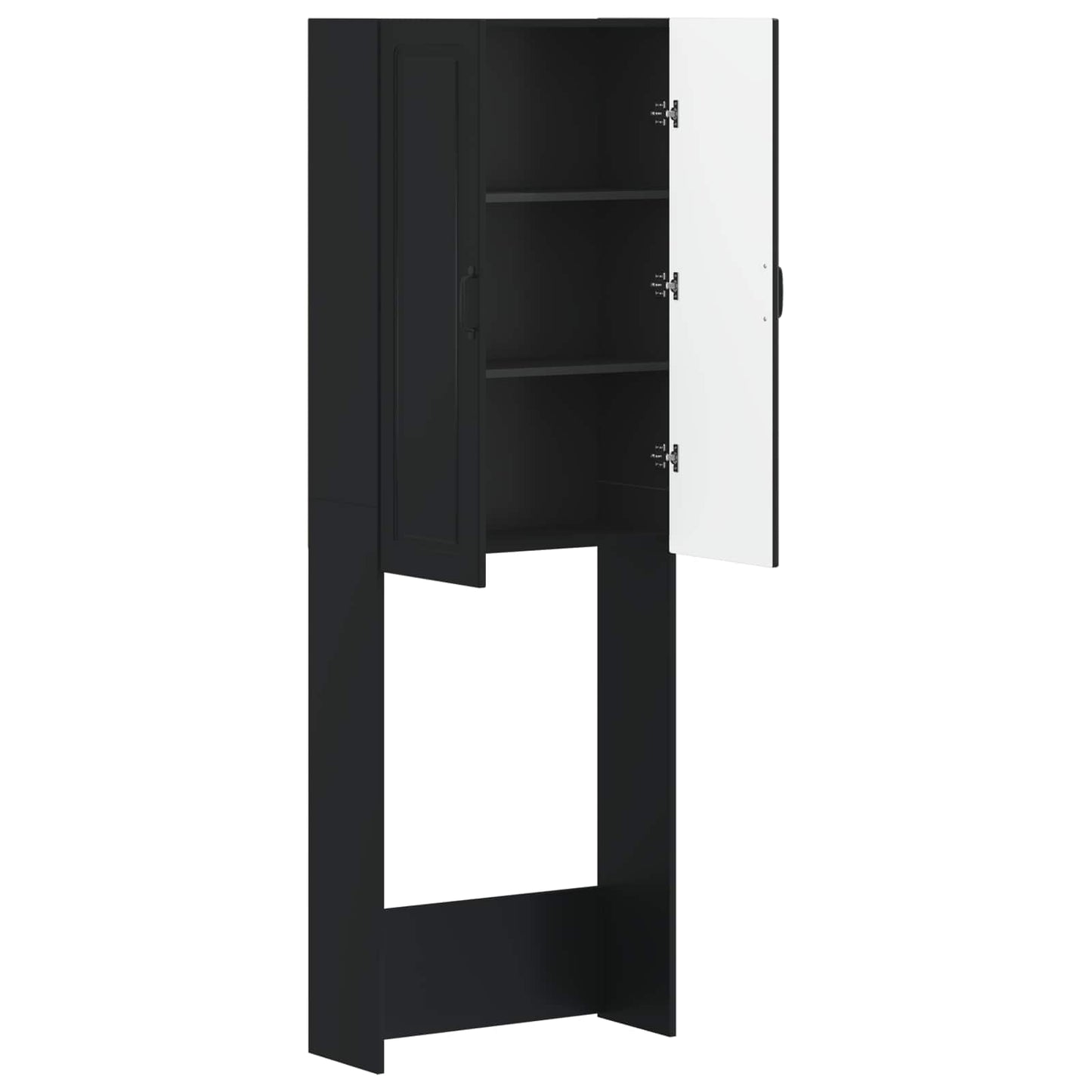 Toalett skap UTRECHT Svart 66 x 25,5 x 190 cm Konstruert tre