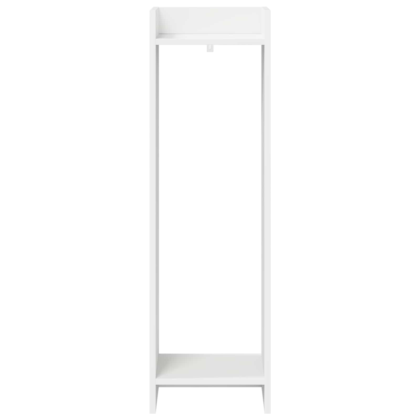 Planteholder 2 pcs Hvit 30 x 30 x 100 cm Konstruert tre vidaXL