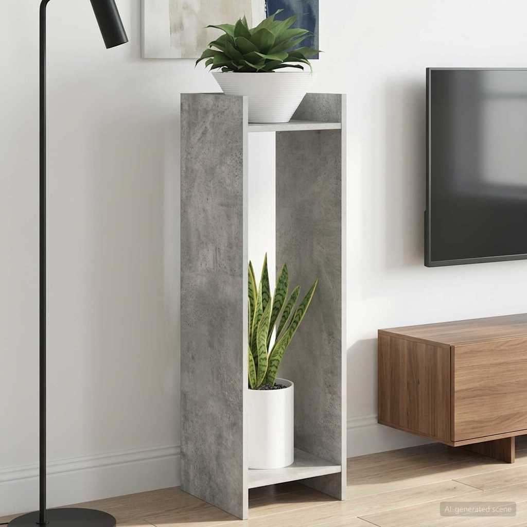 Planteholder 2 stk. BetongGrå 30 x 30 x 100 cm Konstruert tre