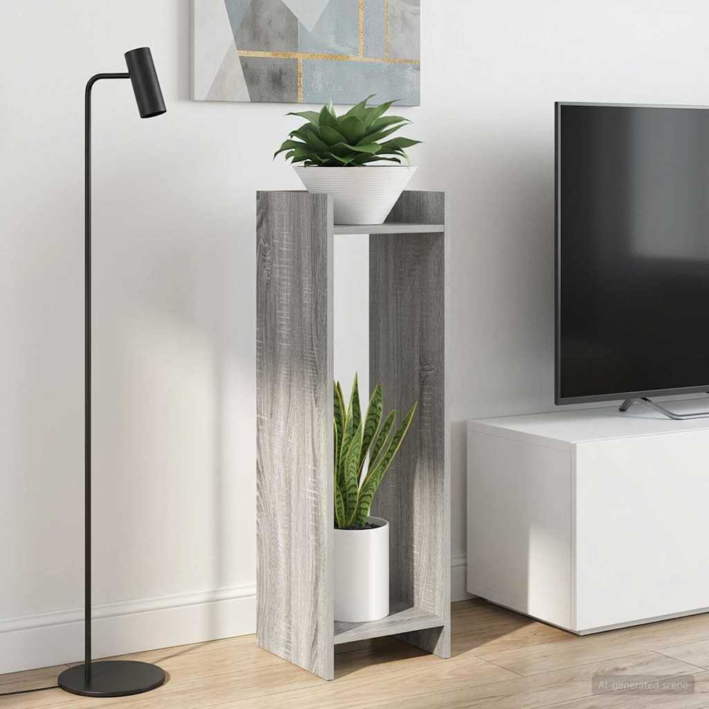 Planteholder 2 stk. Grå Sonoma 30 x 30 x 100 cm Konstruert tre