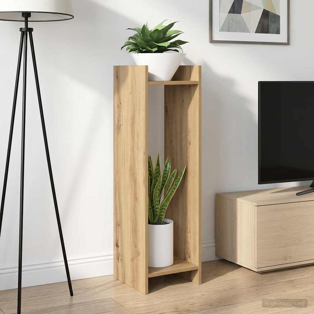 Planteholder 2 stk. Artisan Eik 30 x 30 x 100 cm Konstruert tre