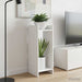 Planteholder 2 stk. Hvit 30 x 30 x 80 cm Konstruert tre
