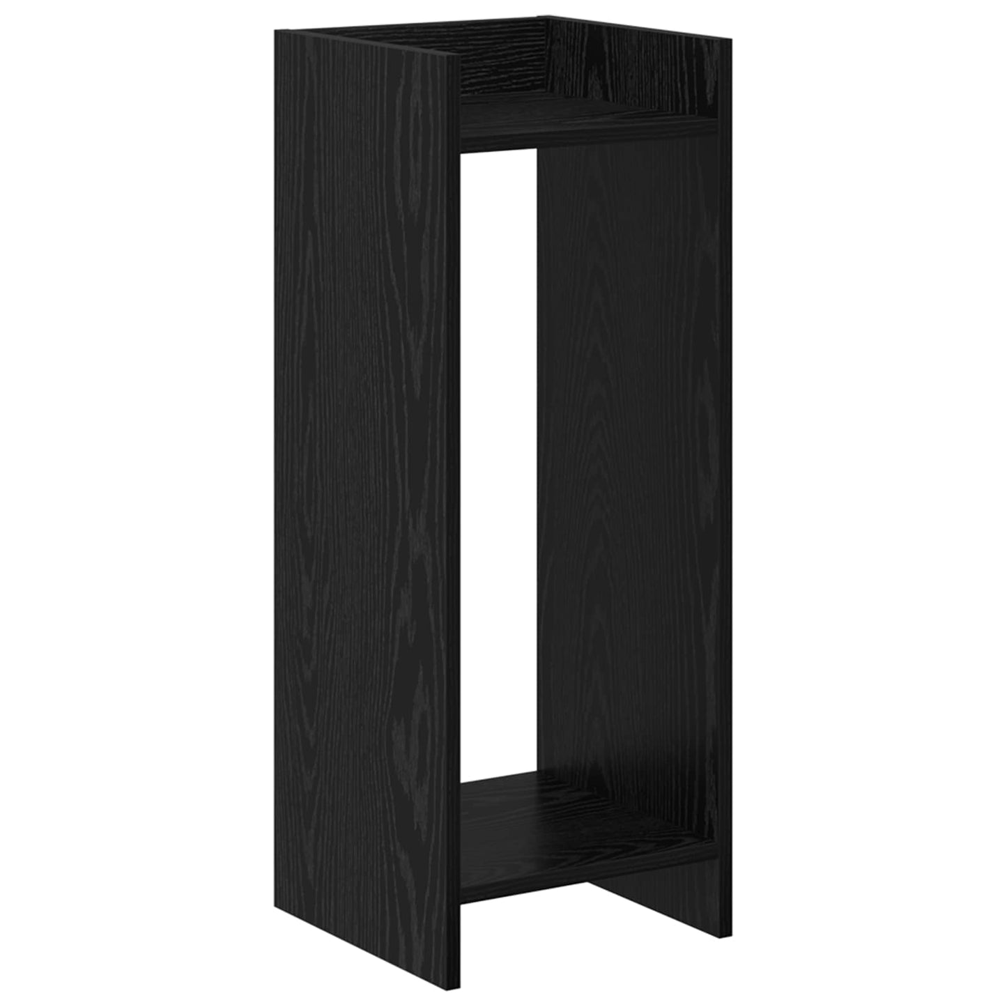 Planteholder Svart Eik 30 x 30 x 80 cm Konstruert tre
