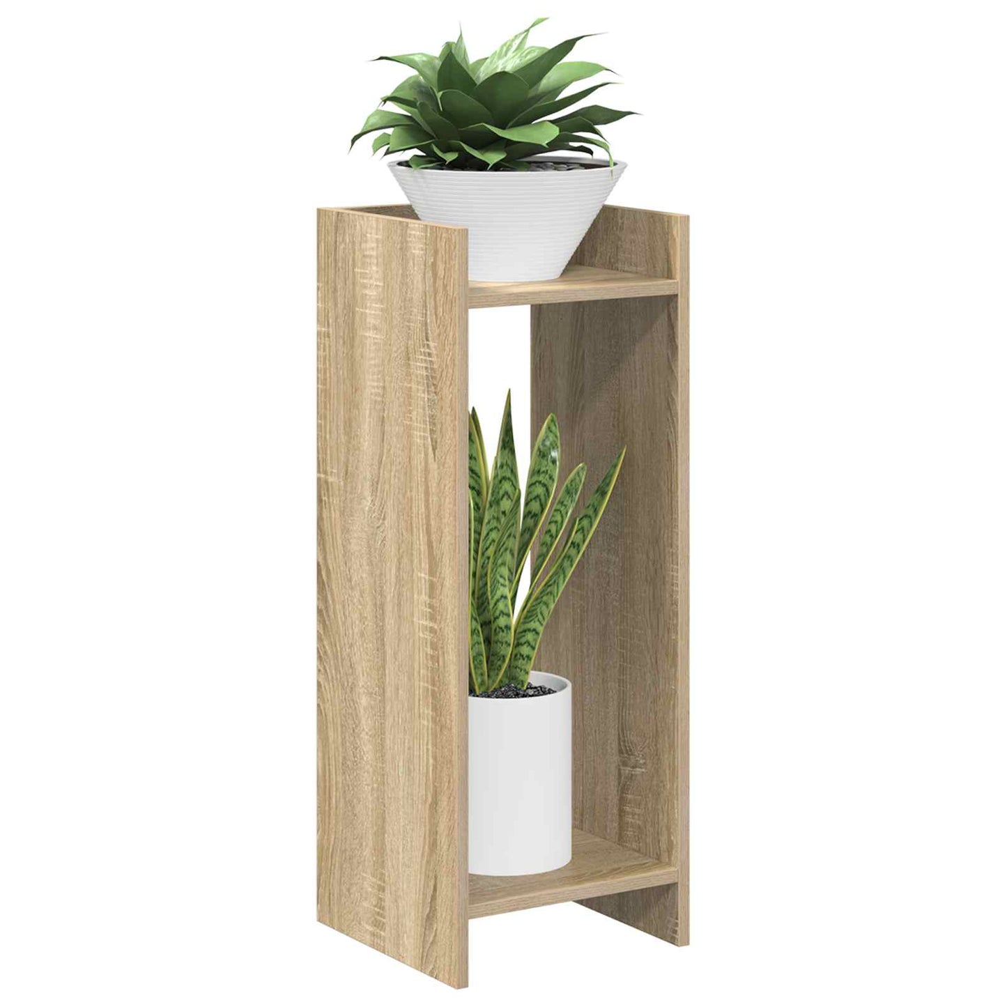 Planteholder 2 stk. Sonoma eik 30 x 30 x 80 cm Konstruert tre