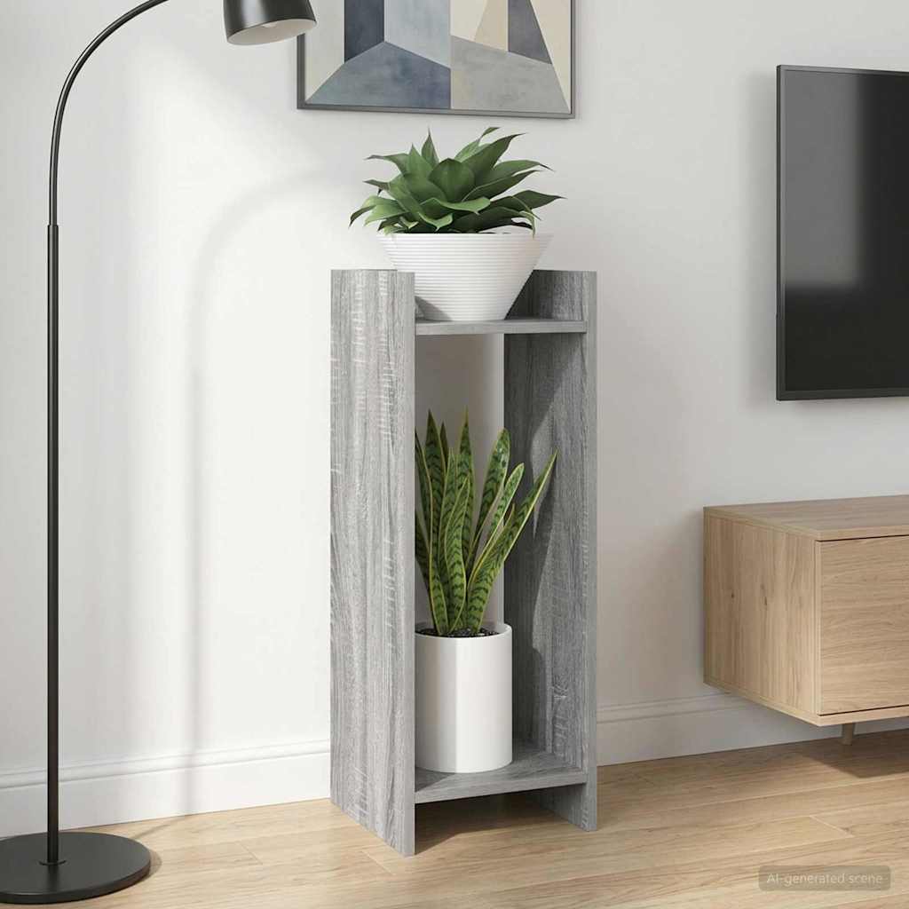Planteholder 2 stk. Grå Sonoma 30 x 30 x 80 cm Konstruert tre