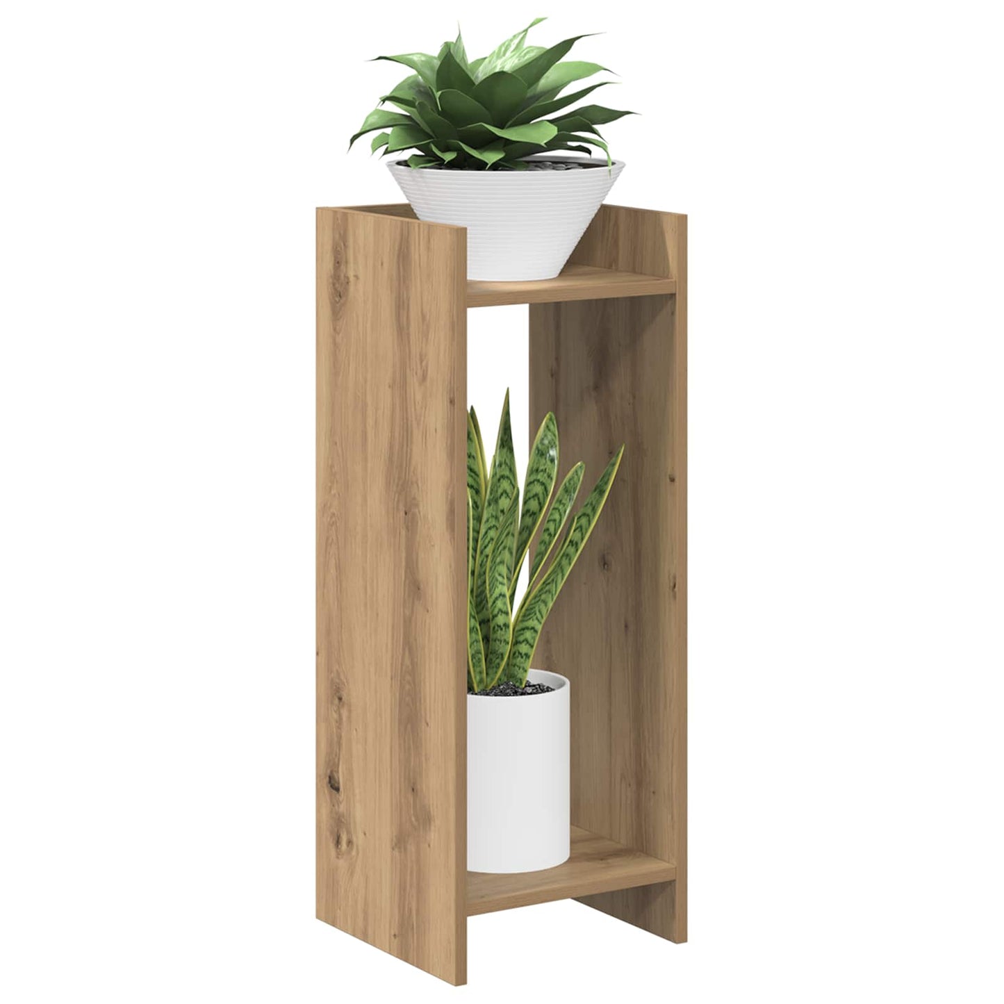 Planteholder 2 stk. Artisan eik 30 x 30 x 80 cm Konstruert tre
