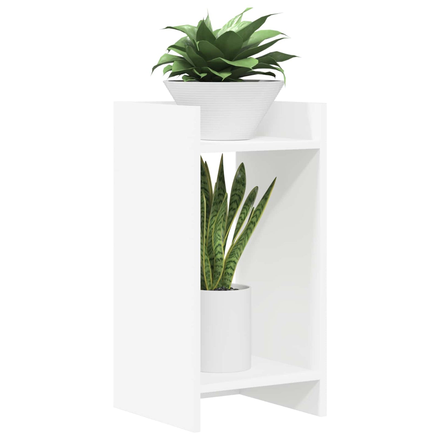 Planteholder Hvit 30 x 30 x 60 cm Konstruert tre
