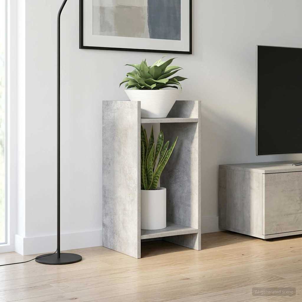 Planteholder 2 stk. BetongGrå 30 x 30 x 60 cm Konstruert tre