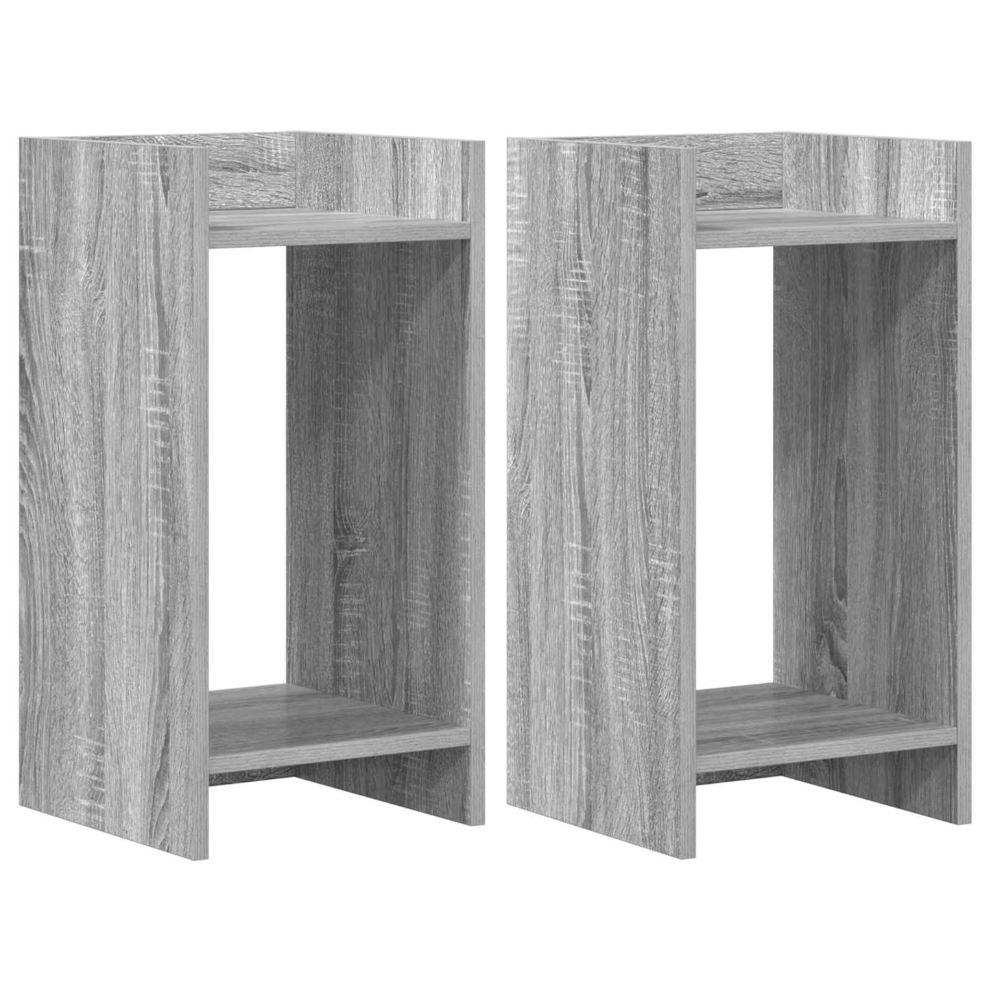 Planteholder 2 stk. Grå Sonoma 30 x 30 x 60 cm Konstruert tre