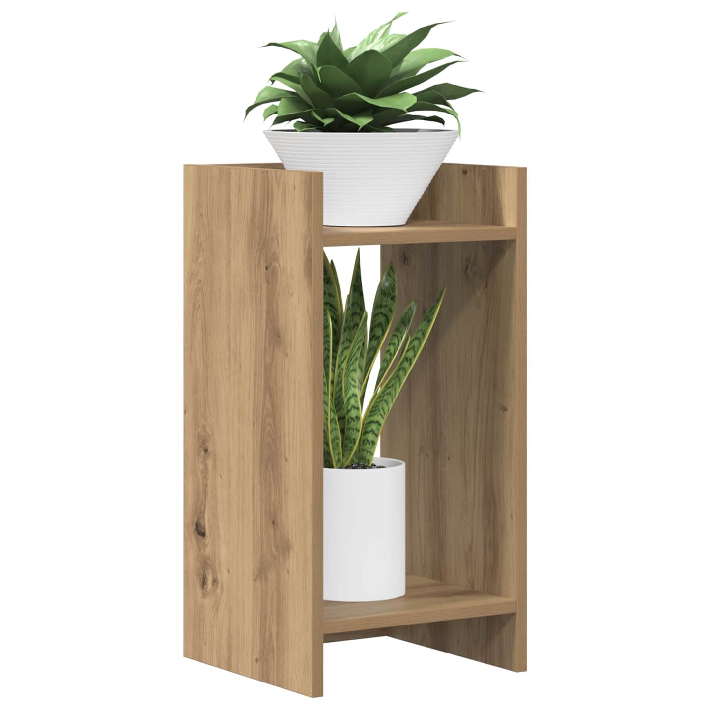 Planteholder 2 pcs Artisan Eik 30 x 30 x 60 cm Konstruert tre