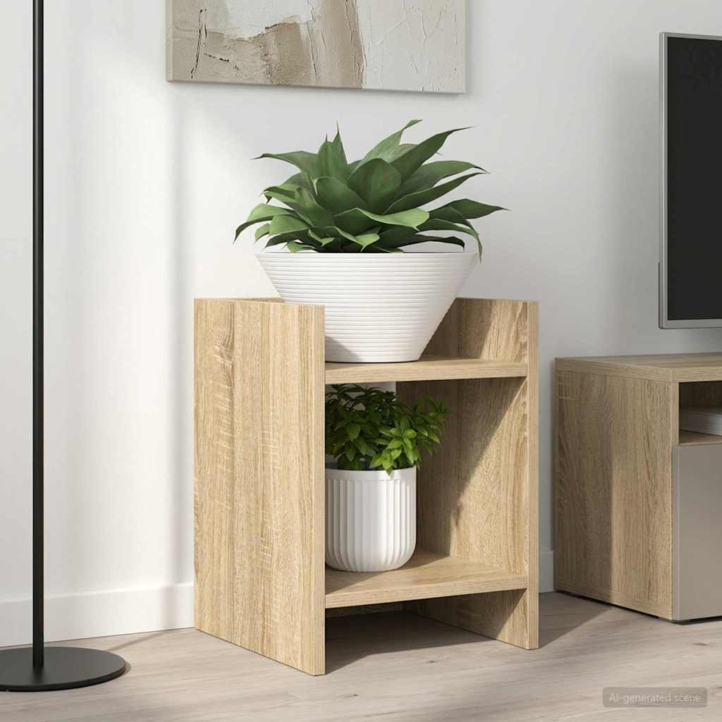 Planteholder 2 stk. Sonoma eik 30 x 30 x 40 cm Konstruert tre