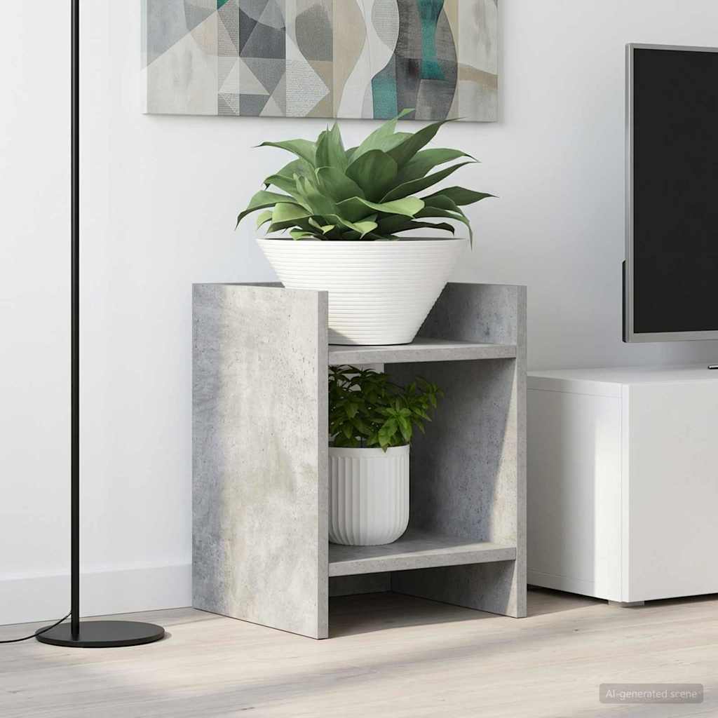 Planteholder 2 pcs BetongGrå 30 x 30 x 40 cm Konstruert tre