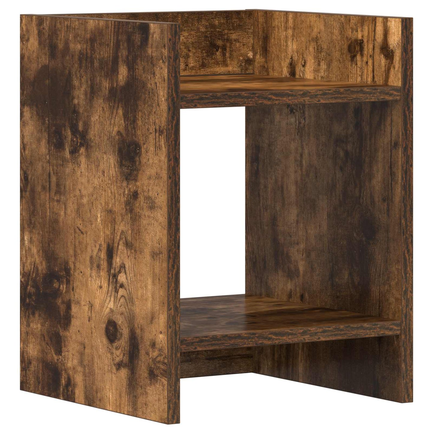 Planteholder 2 stk. Røkt Eik 30 x 30 x 40 cm Konstruert tre