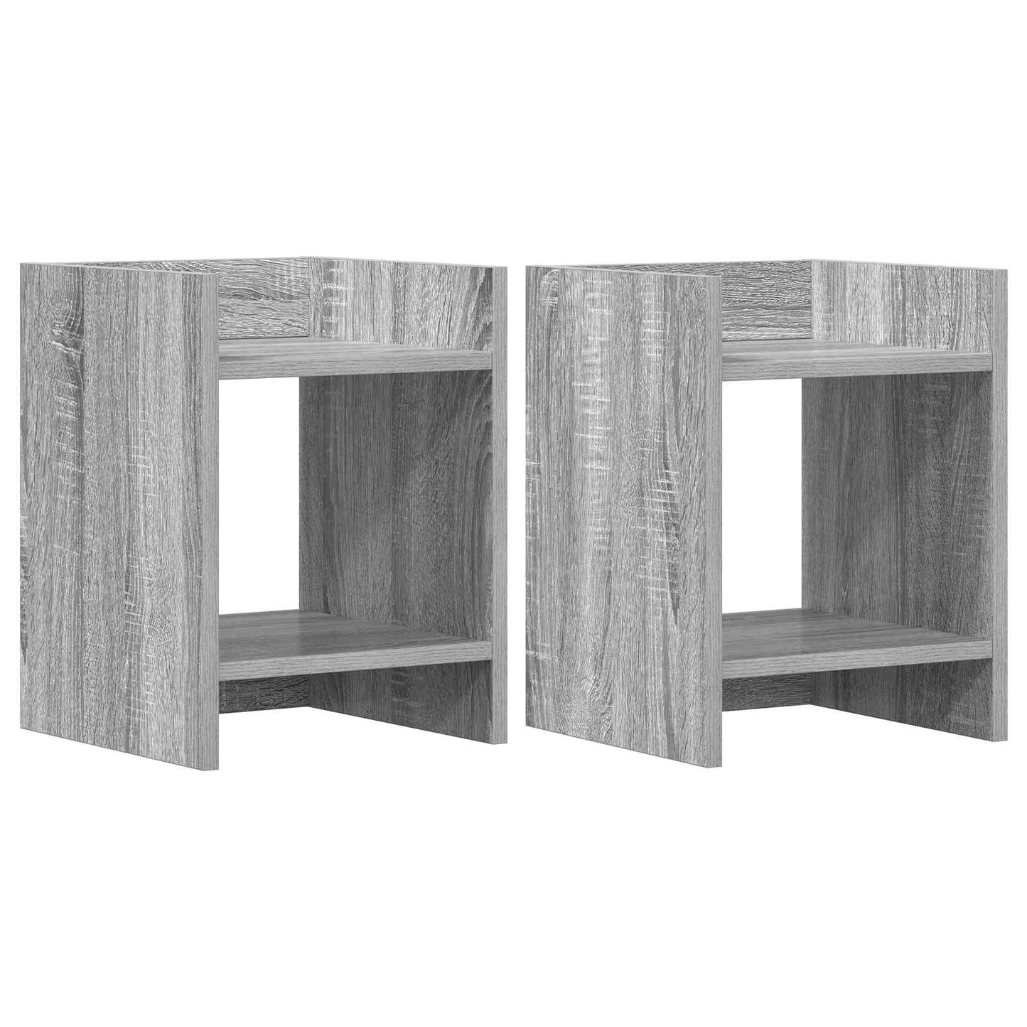 Planteholder 2 stk. Grå Sonoma 30 x 30 x 40 cm Konstruert tre