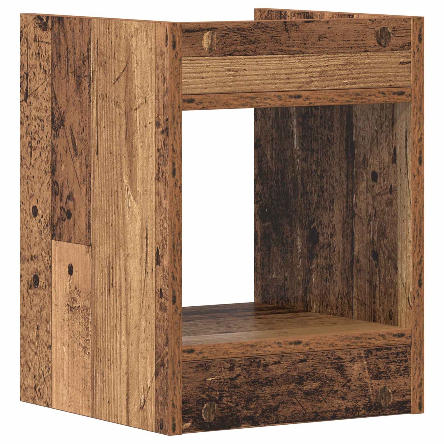 Planteholder 2 pcs Gammelt tre 30 x 30 x 40 cm Konstruert tre