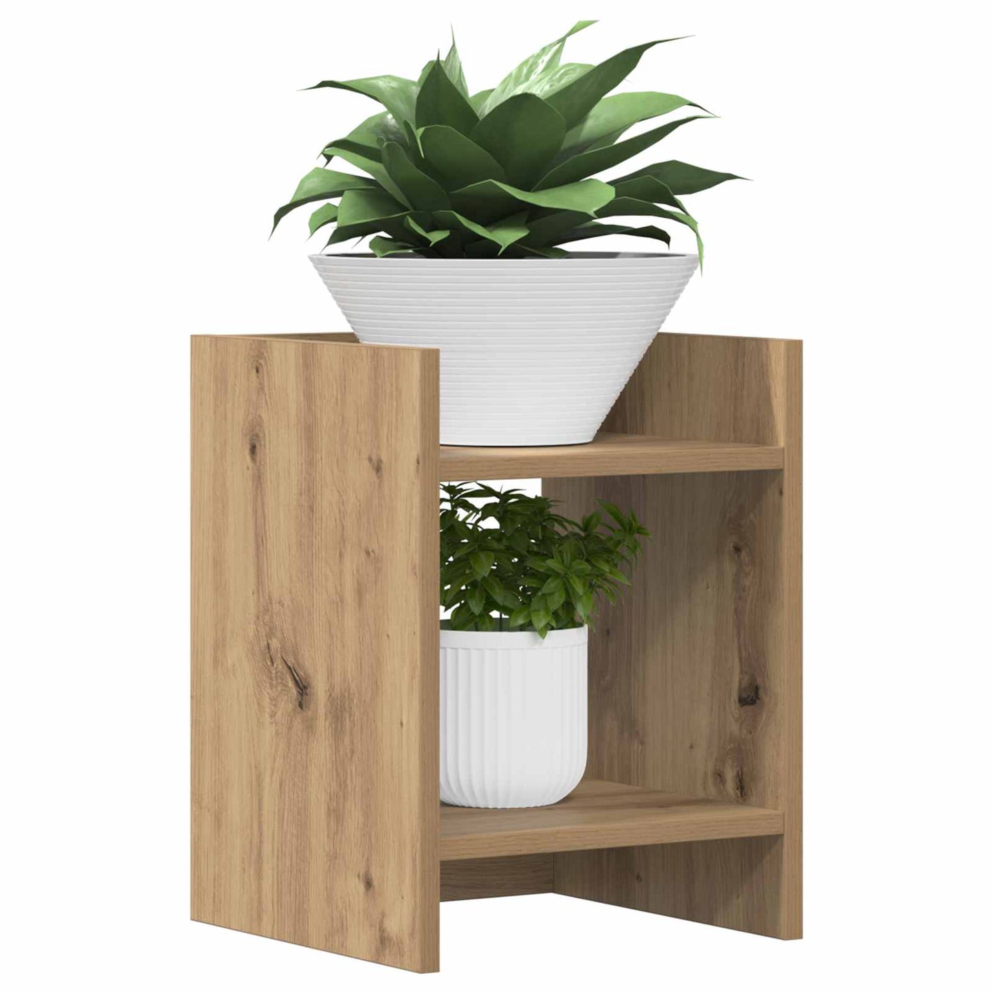 Planteholder 2 stk. Artisan Eik 30 x 30 x 40 cm Konstruert tre