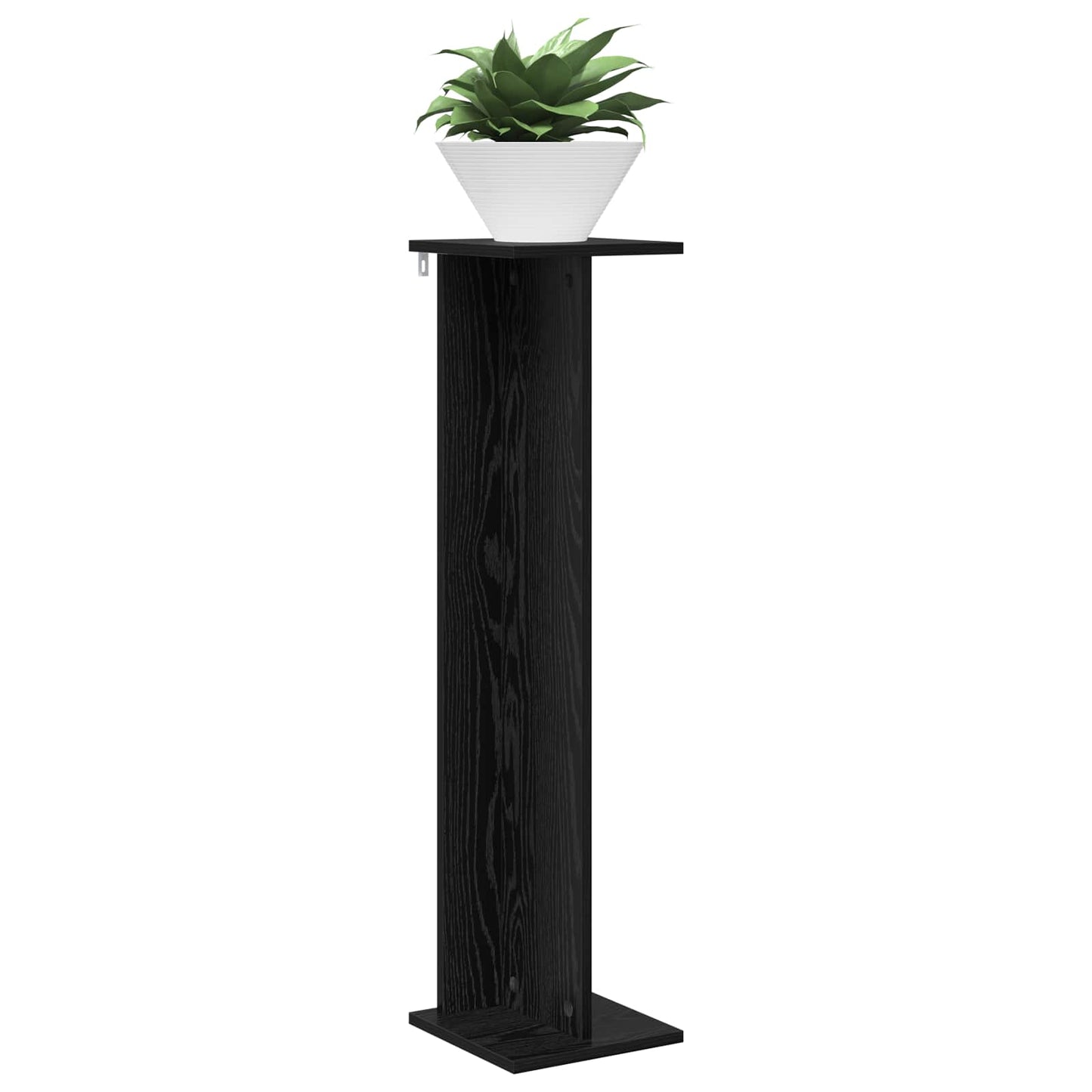 Planteholder 2 pcs Svart Eik 25 x 25,5 x 100,5 cm