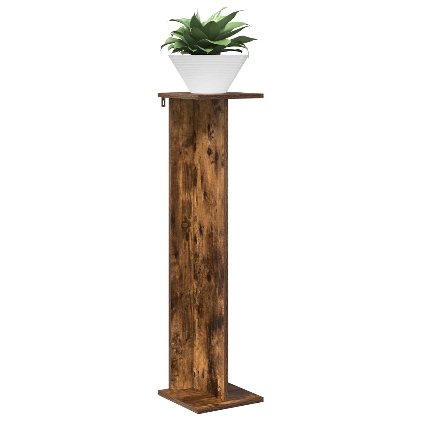 Planteholder Røkt Eik 25 x 25,5 x 100,5 cm Konstruert tre