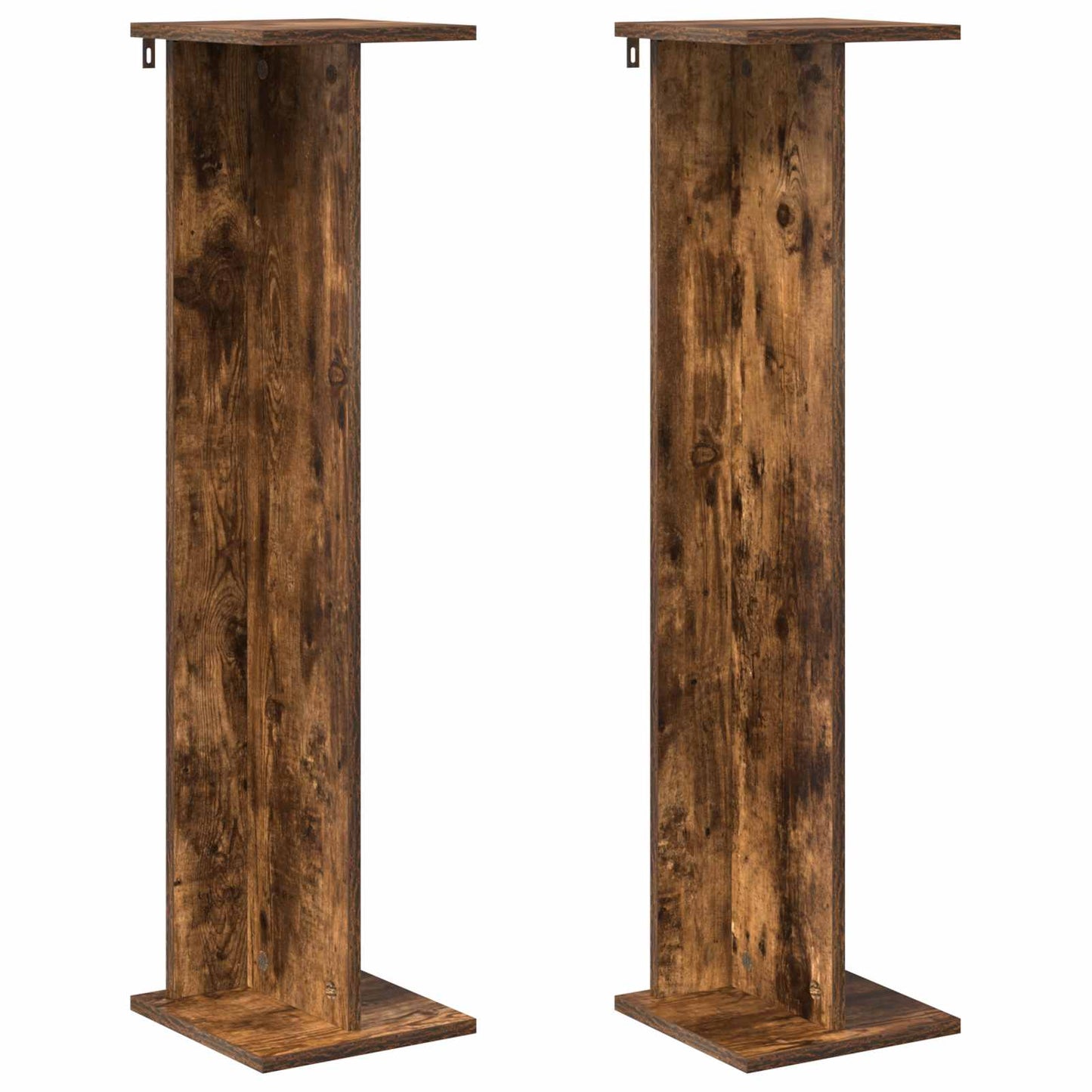 Planteholder 2 pcs Røkt Eik 25 x 25,5 x 100,5 cm Konstruert tre