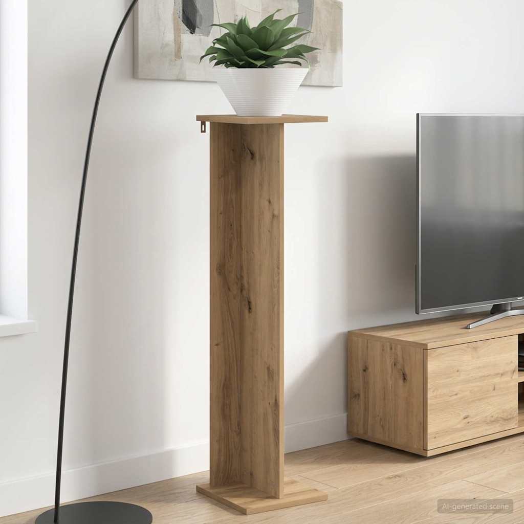 Planteholder Artisan Eik 25 x 25,5 x 100,5 cm Konstruert tre