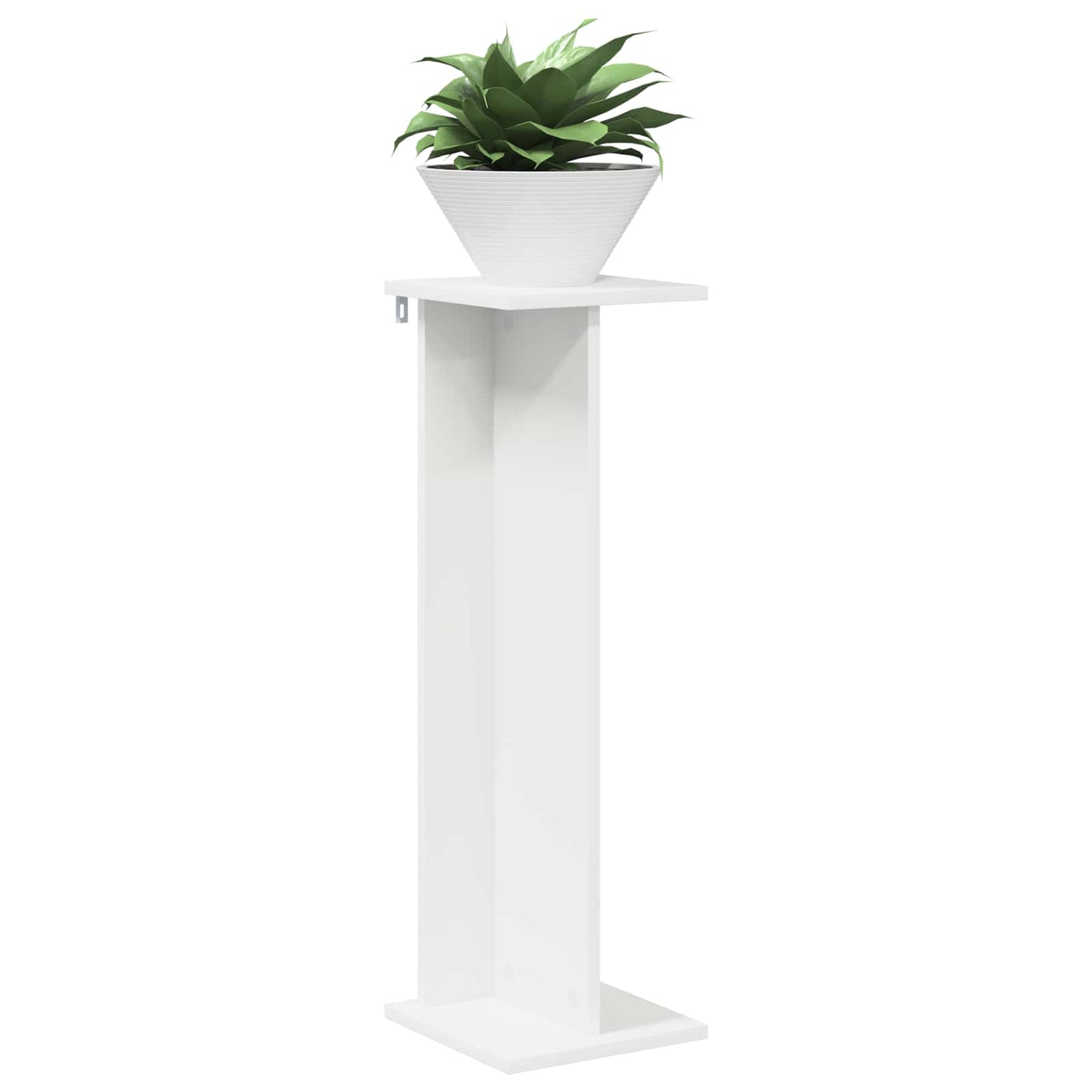 Planteholder Hvit 25 x 25,5 x 80,5 cm Konstruert tre