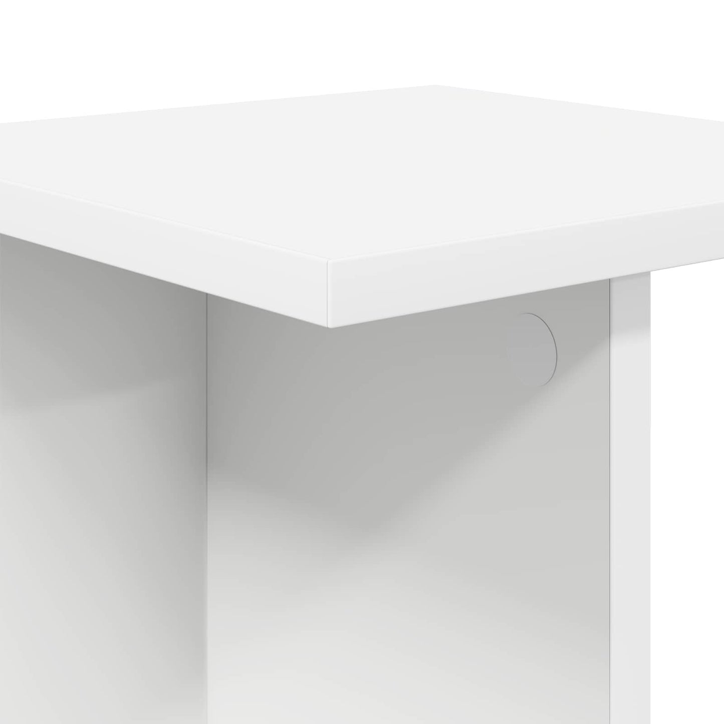 Planteholder 2 pcs Hvit 25 x 25,5 x 80,5 cm Konstruert tre