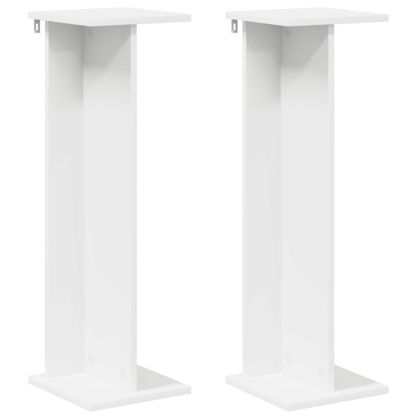 Planteholder 2 pcs Hvit 25 x 25,5 x 80,5 cm Konstruert tre