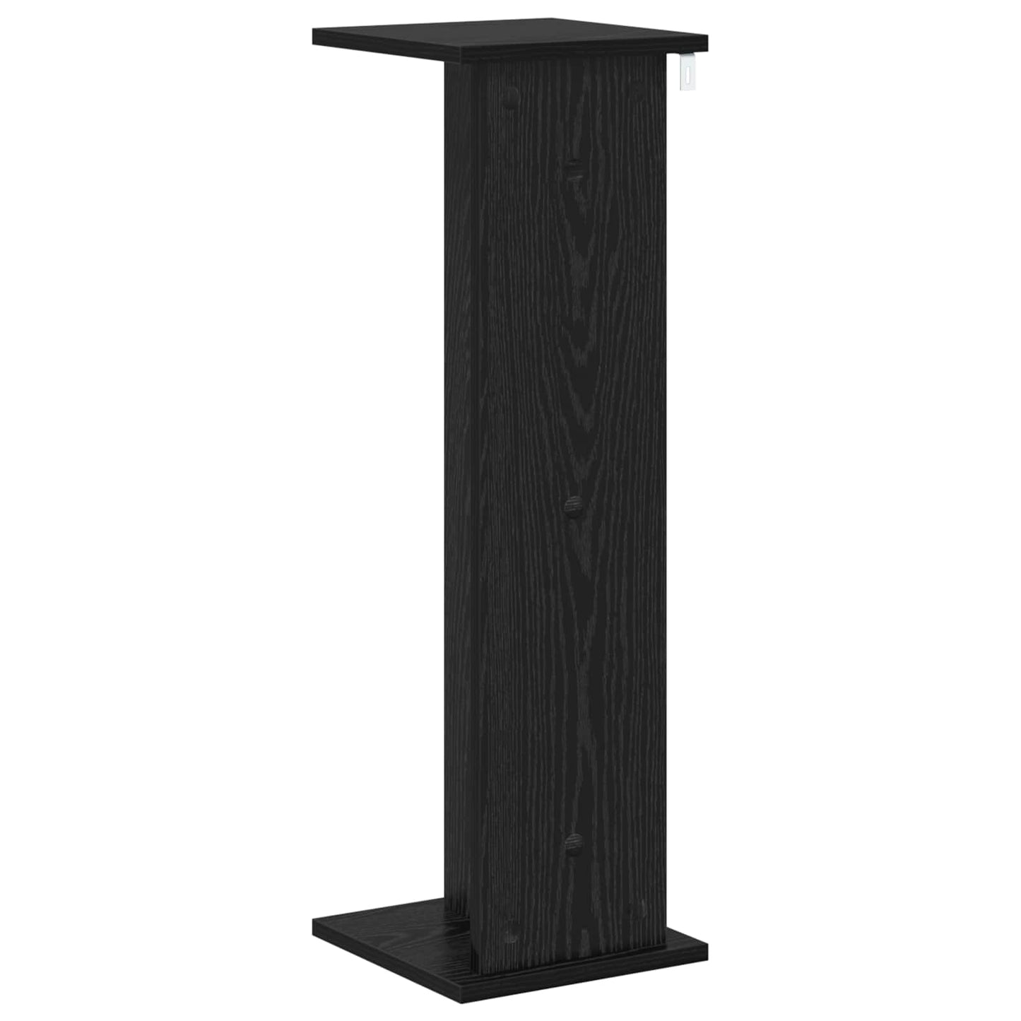 Planteholder 2 pcs Svart Eik 25 x 25,5 x 80,5 cm Konstruert tre