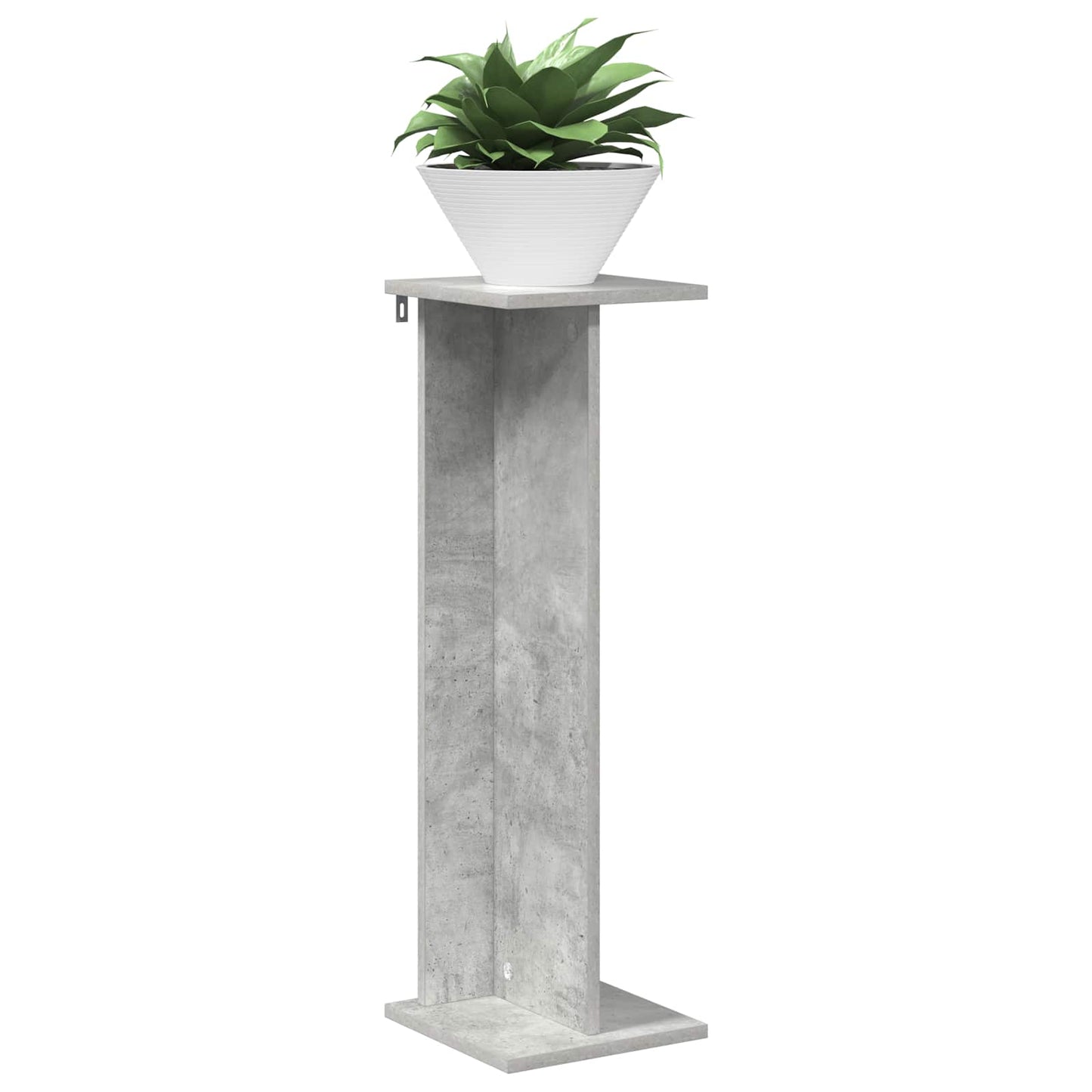 Planteholder BetongGrå 25 x 25,5 x 80,5 cm Konstruert tre